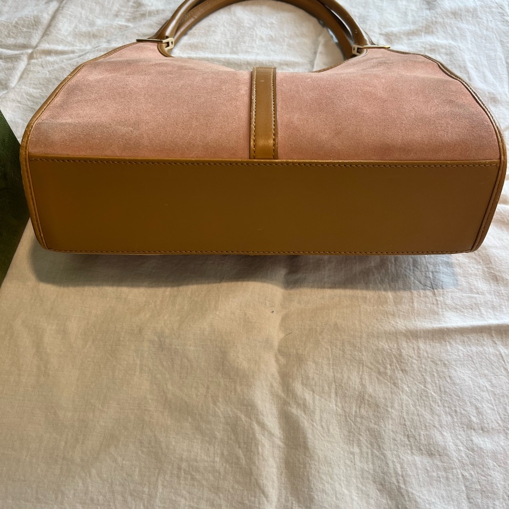 Gucci Jackie Bag Pink Suede and Leather- Vintage - Picture 2 of 13